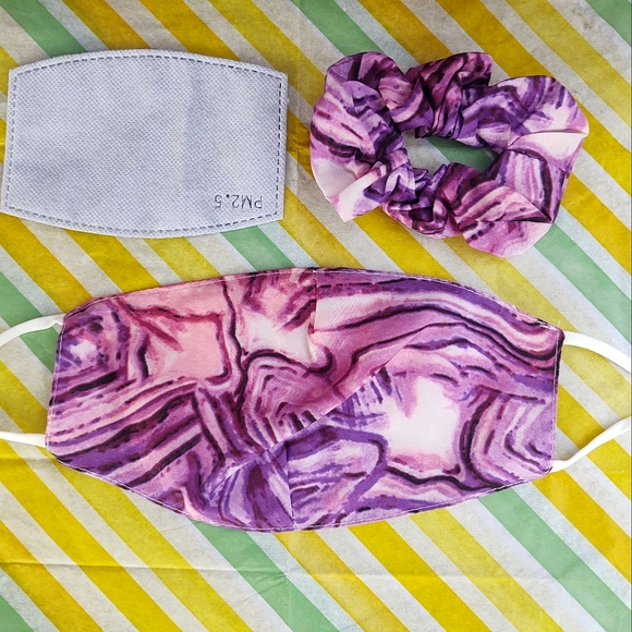 Hand Crafted Accessories - Tie dye face Mask